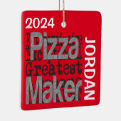 Pizza Maker Extraordinaire CUSTOM Keramikornament (Rechts)