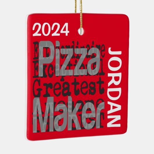 Pizza Maker Extraordinaire CUSTOM Keramikornament (Rechts)