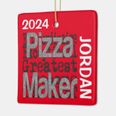 Pizza Maker Extraordinaire CUSTOM Keramikornament (Links)