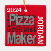 Pizza Maker Extraordinaire CUSTOM Keramikornament (Vorderseite)