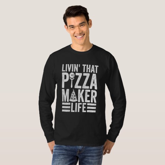 Pizza Maker For Pizza Expert T-Shirt (Vorne ganz)