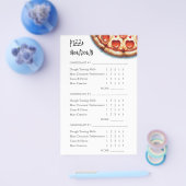 Pizza Making Contest Scorecard Flyer (Einzeln)