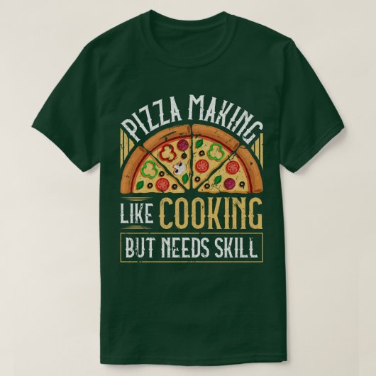 Pizza Making Funny Pizza Baker T-Shirt (Design vorne)