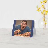 Pizza Man Karte (Gelbe Blume)