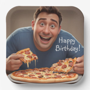 Pizza Man Pappteller