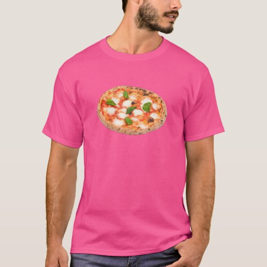 Pizza Margherita Kostüm Leicht Last Minute Hallowe T-Shirt (Vorderseite)
