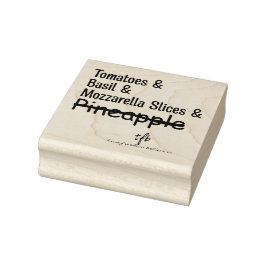 Pizza Margherita W/O Ananas Gummistempel