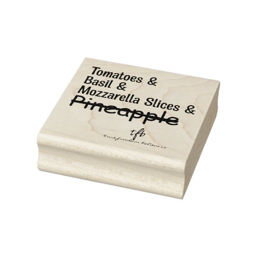 Pizza Margherita W/O Ananas Gummistempel (Stempel)