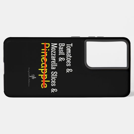 Pizza Margherita W/O Ananas Samsung Galaxy Hülle (Rückseite (Horizontal))