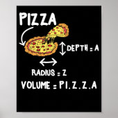 Pizza Math Circle Mathmatics Formeln Poster (Vorne)