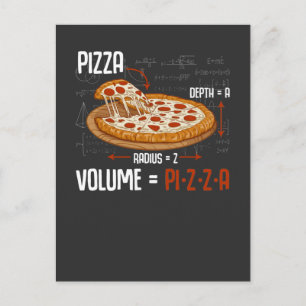 Pizza Mathematics Formel Physik Science Feinschmec Postkarte