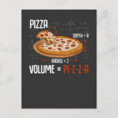 Pizza Mathematics Formel Physik Science Feinschmec Postkarte (Vorderseite)