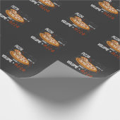 Pizza Mathematics Formula Physics Science Feinschm Geschenkpapier (Ecke)