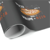 Pizza Mathematics Formula Physics Science Feinschm Geschenkpapier (Rolleneckpunkt)