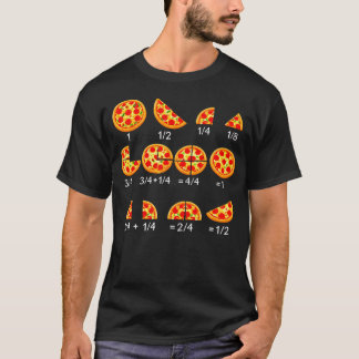 Pizza-Mathematik-Bruch Zurück zur Schule Lehrer T-Shirt