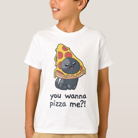 Pizza me cat memfood T-Shirt (Vorderseite)