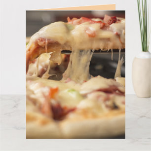 PIZZA MELTED CHEESE JUMMY GEBURTSTAGSKARTEN CARD KARTE