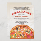 Pizza mit Einladung (Vorne/Hinten)