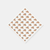 Pizza mit Geburtstagshut gepatcht Serviette (Ecke)