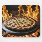 Pizza mit Holzofen Mousepad (Vorne)