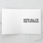 PIZZA MIT KANDLE GEBURTSTAG ÜBERSICHTEN KARTE (Innenseite)