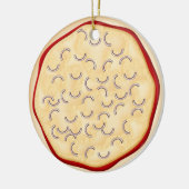 Pizza mit Zwiebeln Keramikornament (Links)