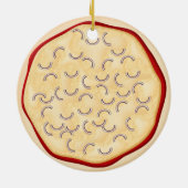 Pizza mit Zwiebeln Keramikornament (Hinten)