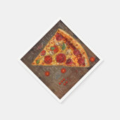 Pizza Modern Blueprint Serviette (Ecke)