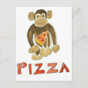 Pizza Monkey Postkarte