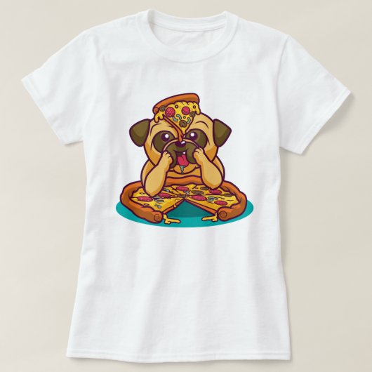 Pizza Mops T - Shirt (Design vorne)