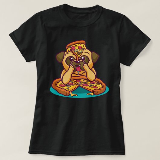 Pizza Mops T - Shirt (Design vorne)