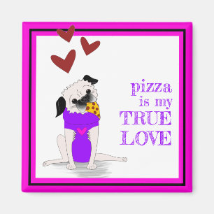 Pizza-Mops: Wahrer Liebesmagnet Magnet