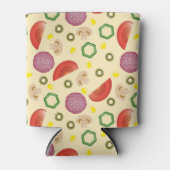 Pizza Muster 2 Dosenkühler (Vorderseite)