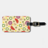 Pizza-Muster 2 Gepäckanhänger (Vorderseite horizontal)