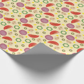 Pizza Muster 2 Geschenkpapier (Ecke)