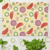 Pizza-Muster 2 Geschirrtuch (Gefaltet)