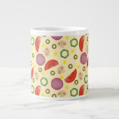 Pizza-Muster 2 Jumbo-Tasse (Vorderseite)