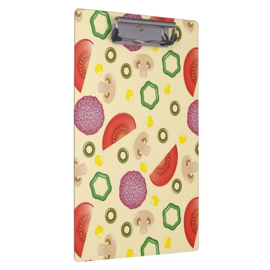 Pizza-Muster 2 Klemmbrett (Rechts)