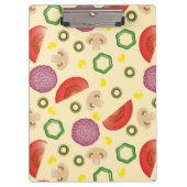 Pizza-Muster 2 Klemmbrett (Vorderseite)