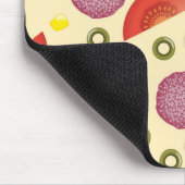 Pizza-Muster 2 Mousepad (Ecke)