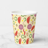 Pizza Muster 2 Pappbecher (Rechts)