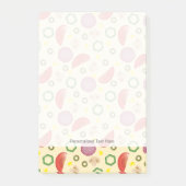 Pizza-Muster 2 Post-it Klebezettel (Vorderseite)