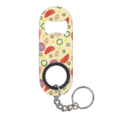 Pizza-Muster 2 Schlüsselbund Flaschenöffner (Rückseite)