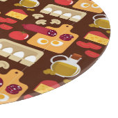 Pizza-Muster 2 Schneidebrett (Ecke)