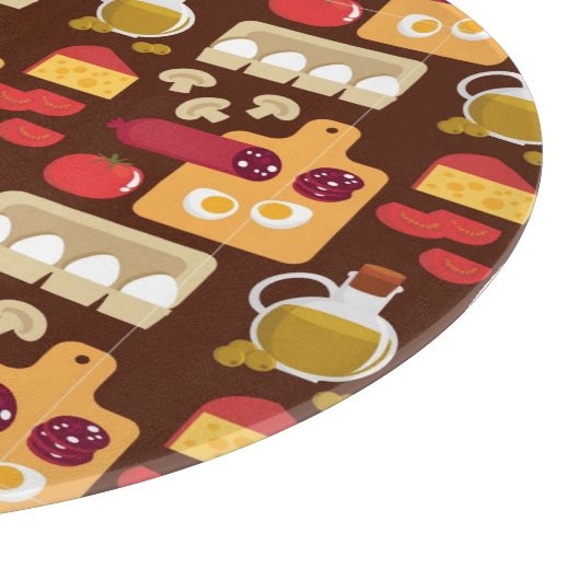 Pizza-Muster 2 Schneidebrett (Ecke)