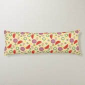 Pizza-Muster 2 Seitenschläferkissen (Rückseite)