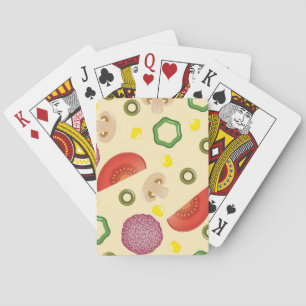 Pizza-Muster 2 Spielkarten