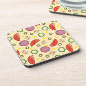 Pizza-Muster 2 Untersetzer (Linke Seite)