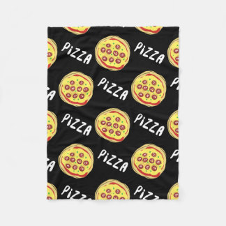 Pizza-Muster Fleecedecke