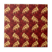 Pizza-Muster Fliese (Vorderseite)